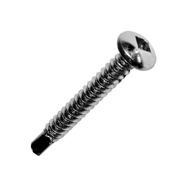 Boite de 500 vis autoperçeuse tête cylindrique inox A2 spéciale acier TCQNS Ø4,8x16mm