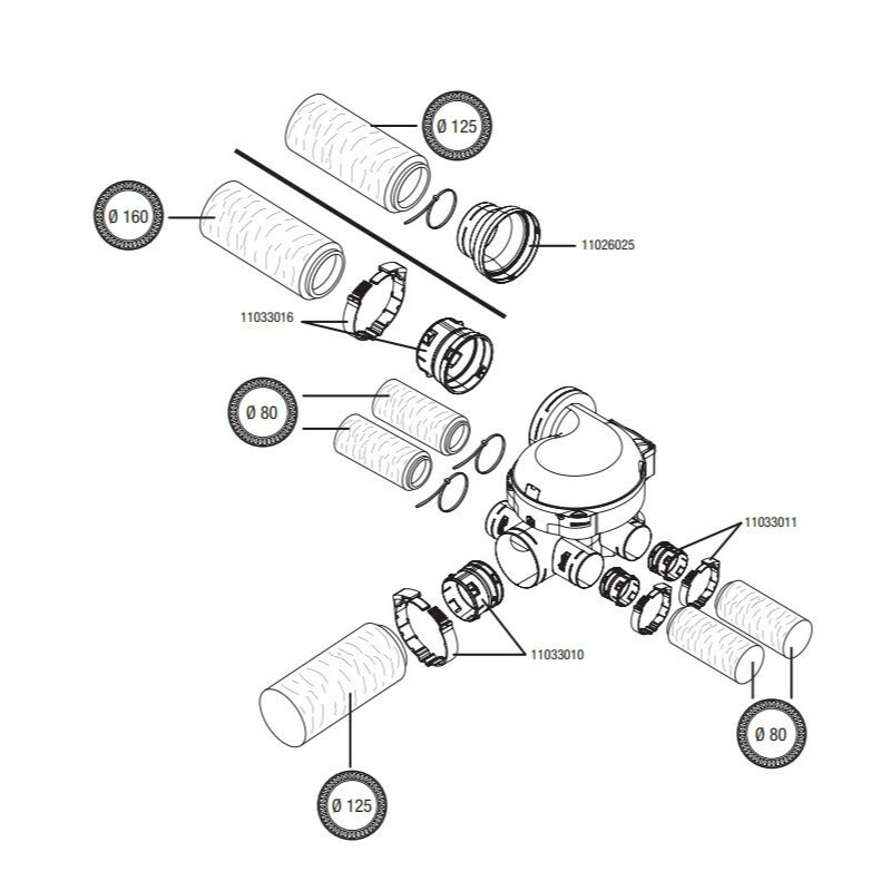 Kit VMC simple flux autoréglable - EasyHOME AUTO - 11026032 ALDES - 11026032 - 10