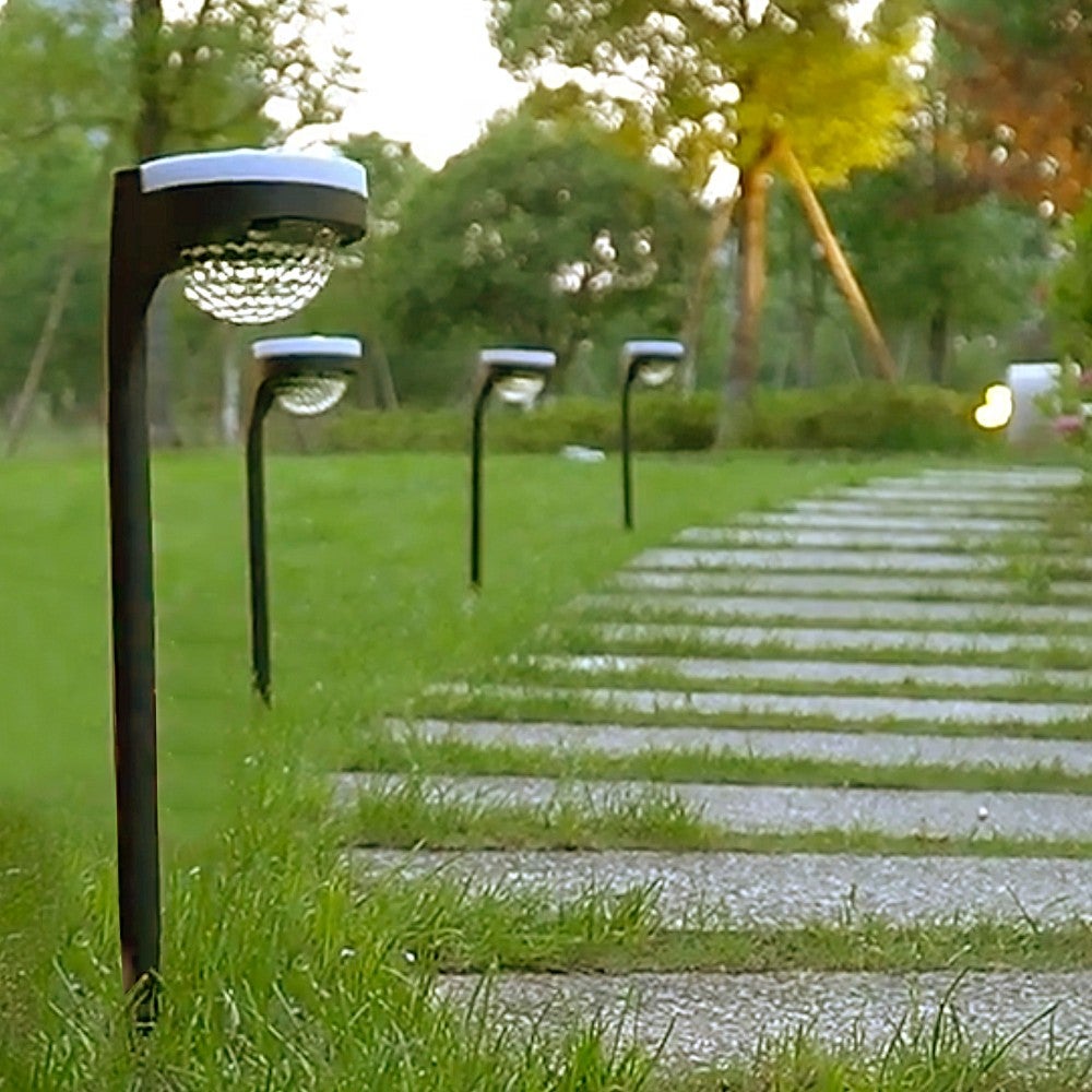 Luces De Jardin Solares Exterior NATPOW Foco Solar Exterior Para Jardín, Luces Led Exterior Solares 2 En 1, Luz Solar Jardin Impermeable IP65, Foco Solar Auto-ON/OFF Para Árboles, Patio, Sendero De Jardín