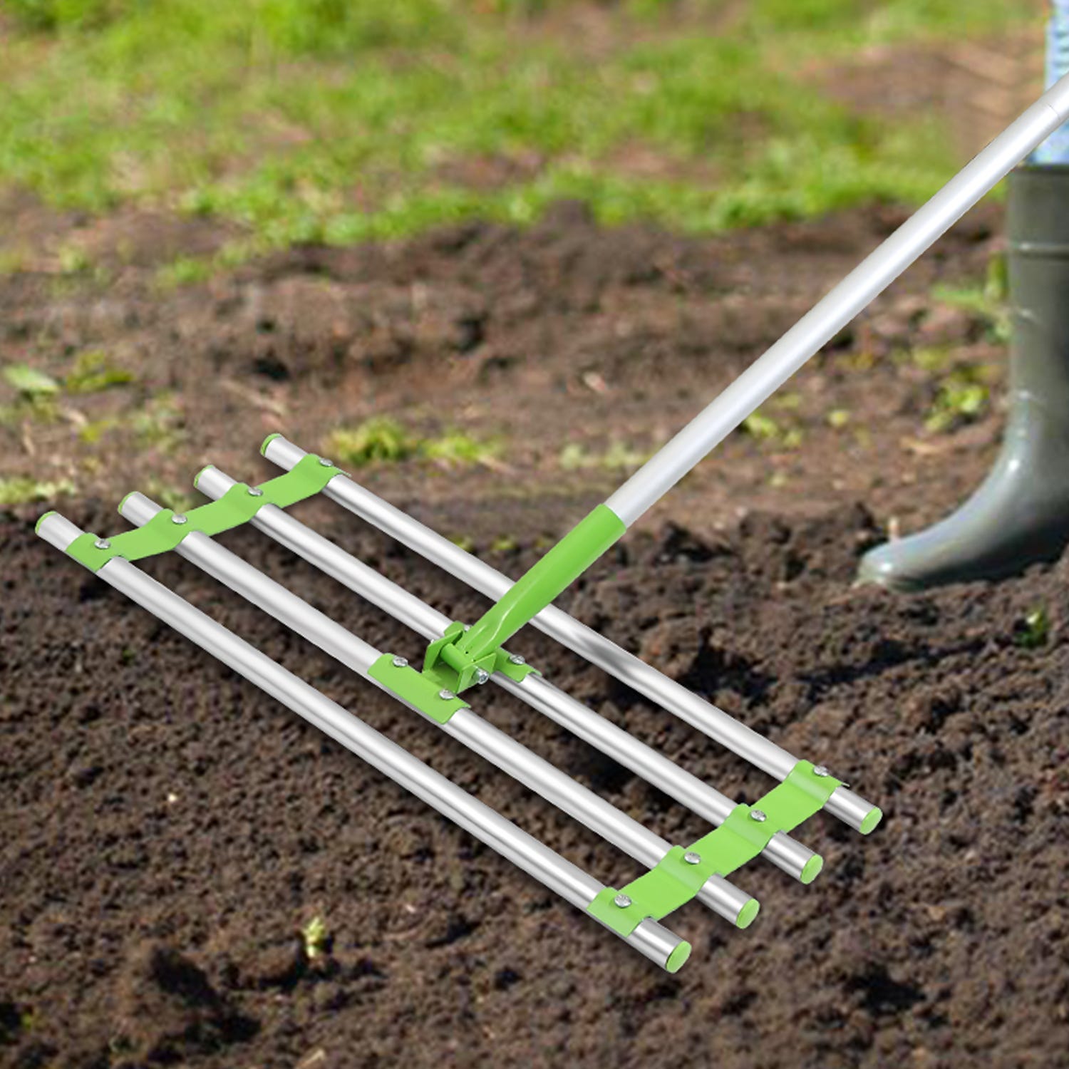 Rastrello livellatore per prato, 76 x 25,4 cm, resistente, in acciaio, girevole a 180°, strumento per spalmare topdressing per cortile, giardino, golf, fattoria, pascolo Rastrello livellatore per prato, 76 x 25,4 cm, resistente, in acciaio, girevole a 180°, strumento per spalmare topdressing per cortile, giardino, golf, fattoria, pascolo
