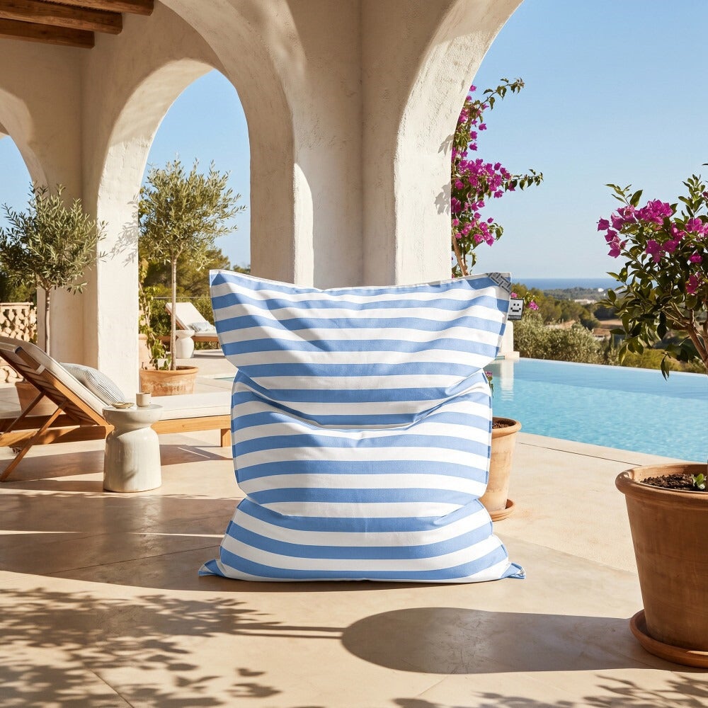 Big Pouf Toldotex Bleu Ciel pour Extérieur ou lntérieur Unique - 4