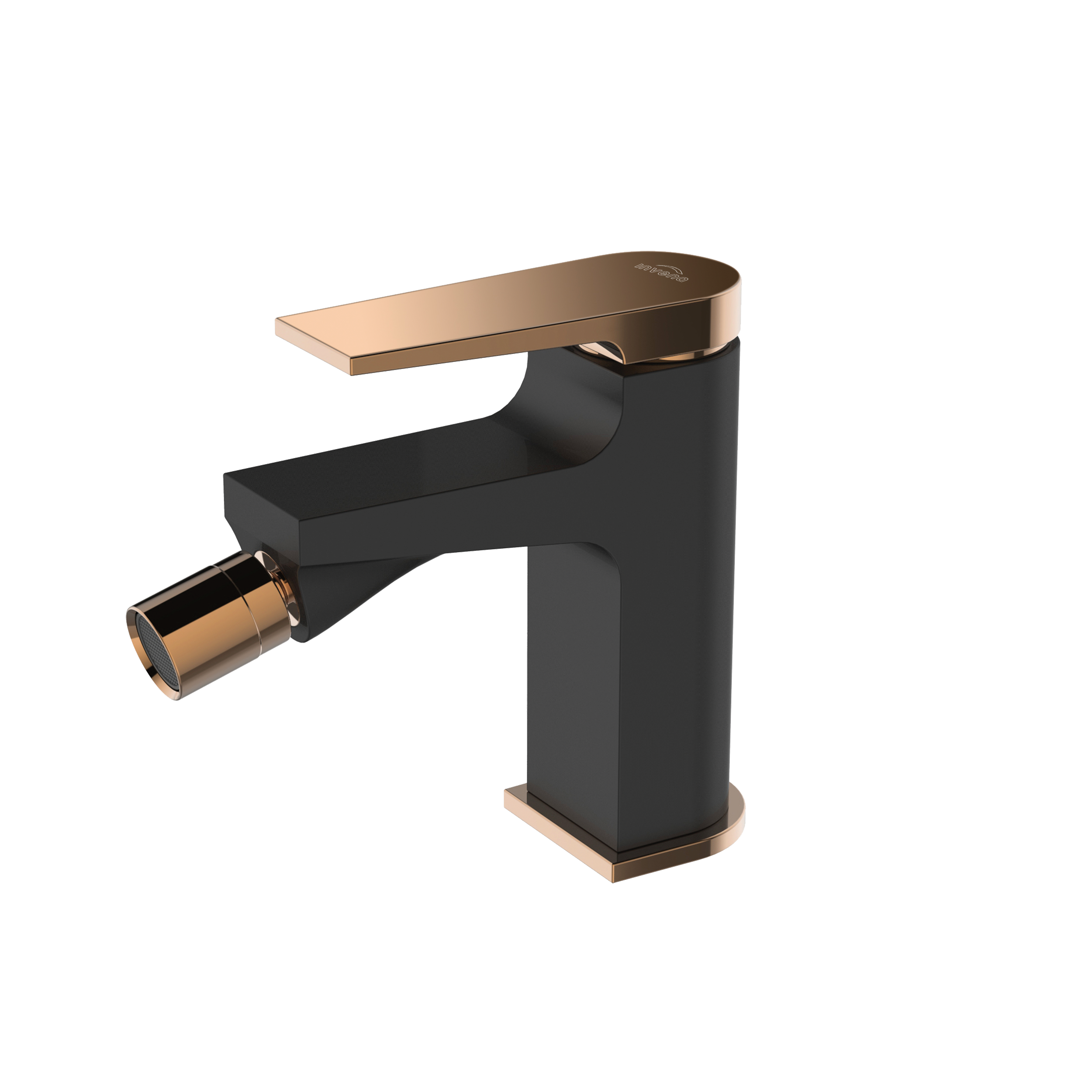 Bateria Bidetowa Kran do Bidetu Prysznic INVENA Avangarda Czarny