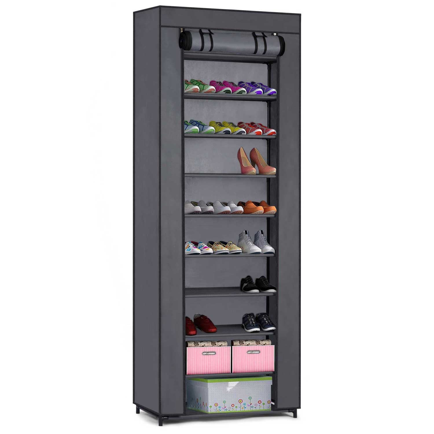 Szafa tekstylna 58x28x175cm MS-802 grafit Massido