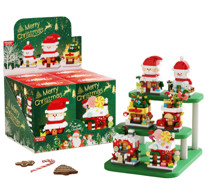 Ensemble de 6 blocs de construction de Noël, comprenant un sapin de ...