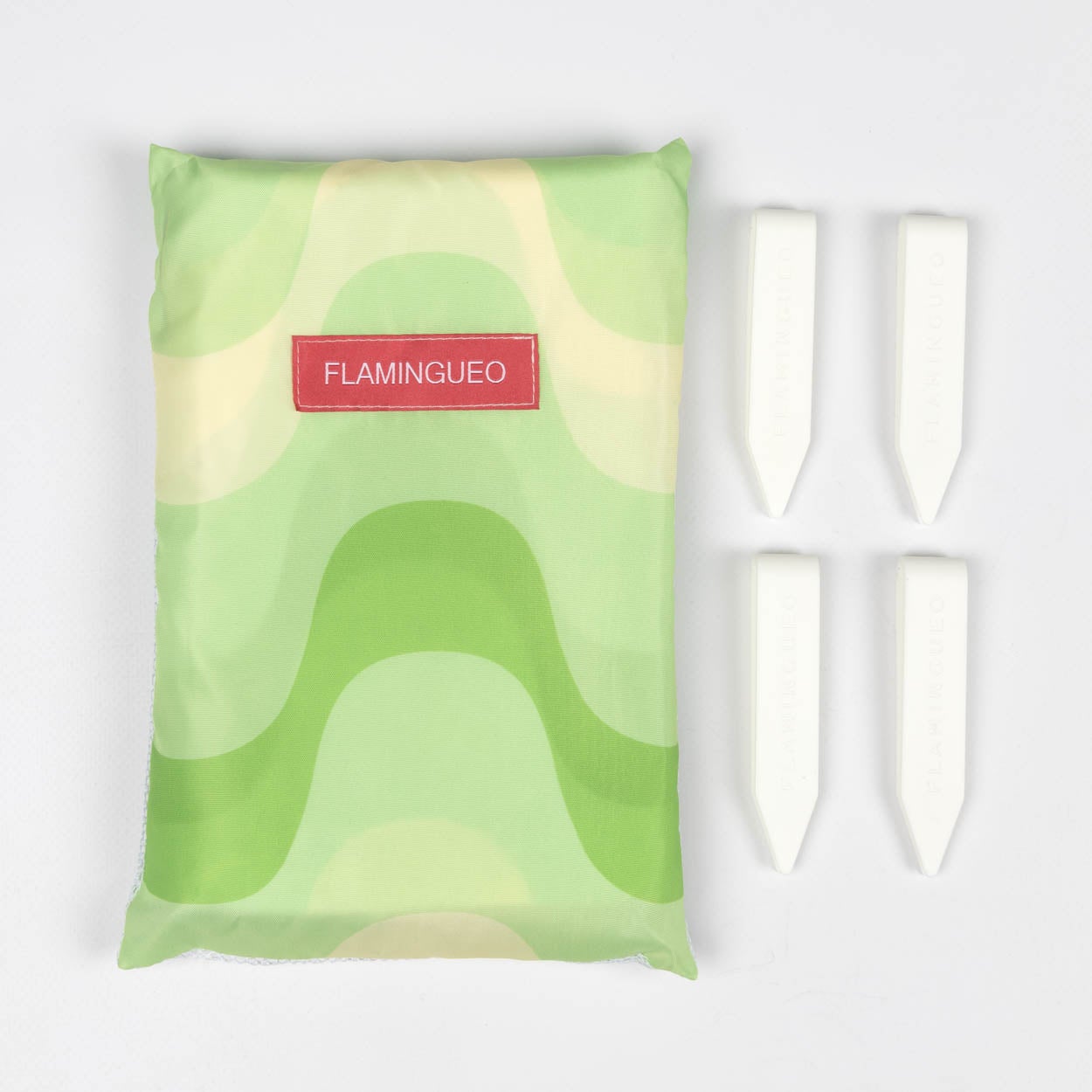 Flamingueo Serviette Plage Piscine Microfibre 180x90cm Vert - 8