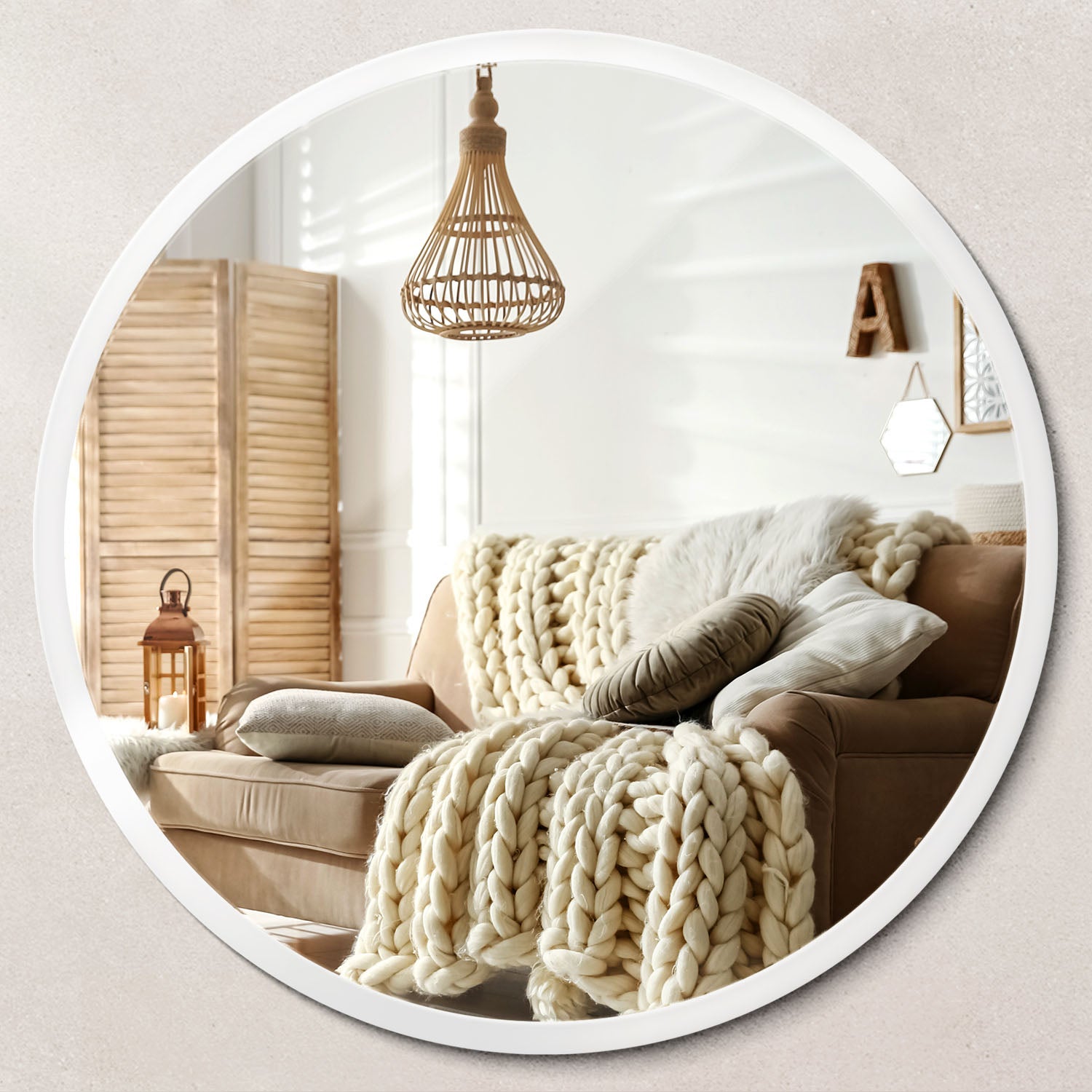 Torchon En Coton Jacquard Français 60x80 Cm - Motif Cottage Jardin - Lavable Machine, Fabriqué En France