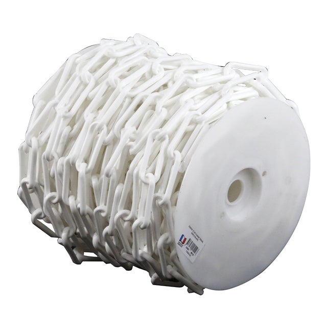 Chaîne Ø 10mm x 25m Blanc en bobine - SIGNAL - 1200135