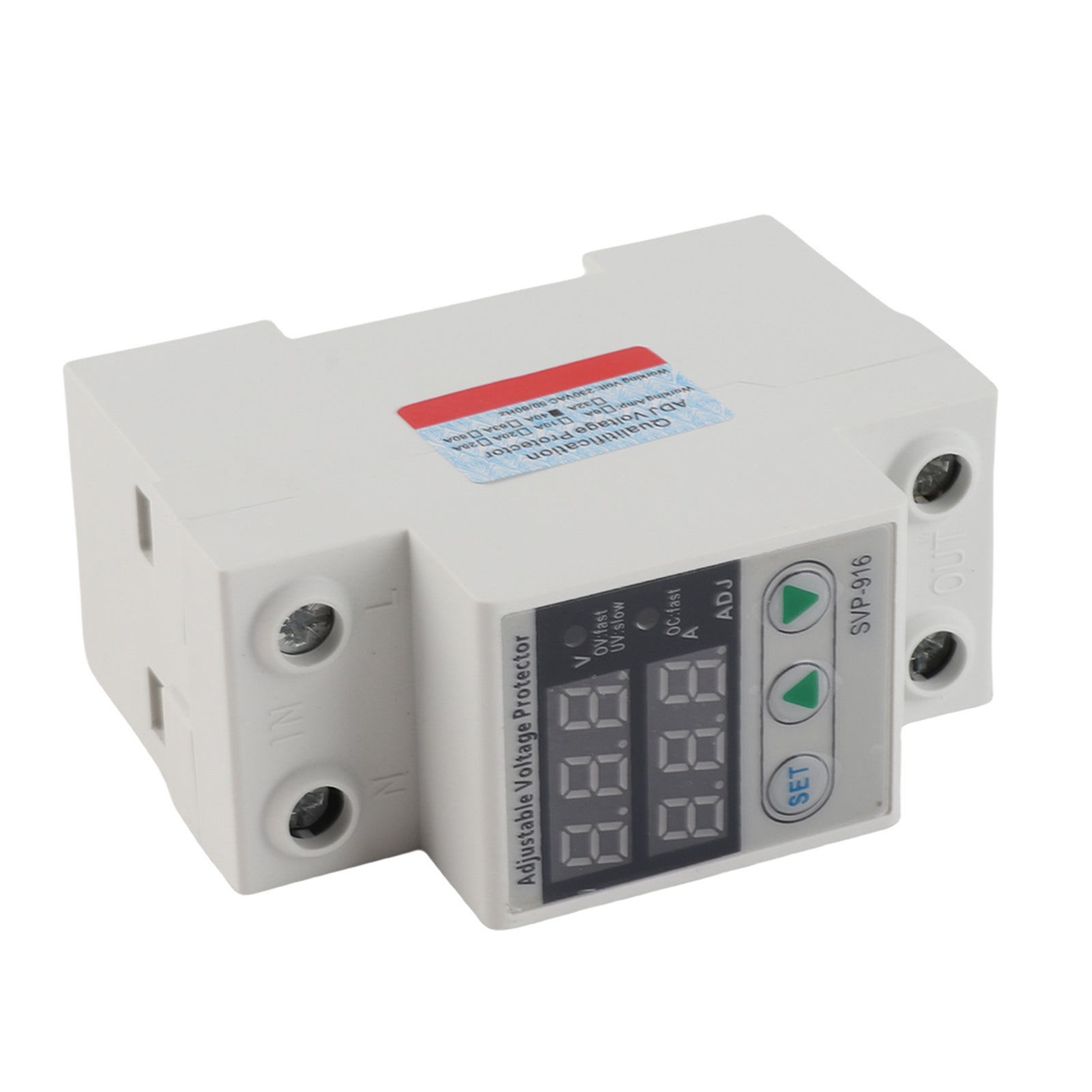 Sovratensione regolabile monofase intelligente sotto protezione corrente 230 V CA (40 A) - 4