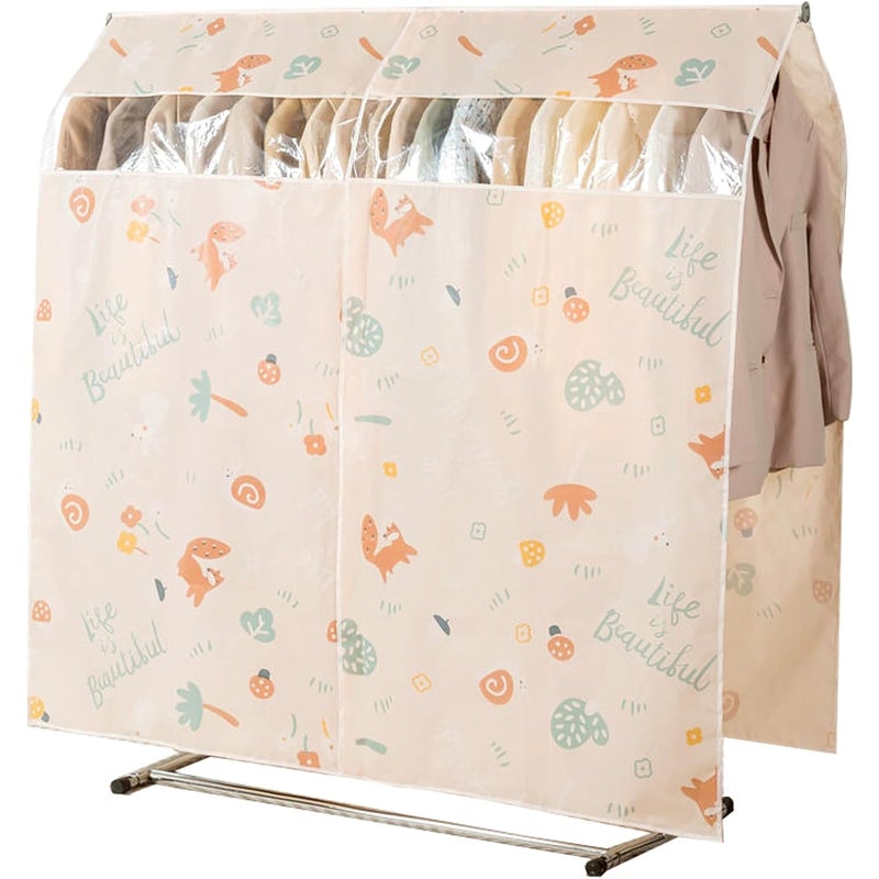 Pokrowiec na ubrania 150×150 cm, pokrowiec na wieszak, osłona przeciwkurzowa, uniwersalny pokrowiec na ubrania