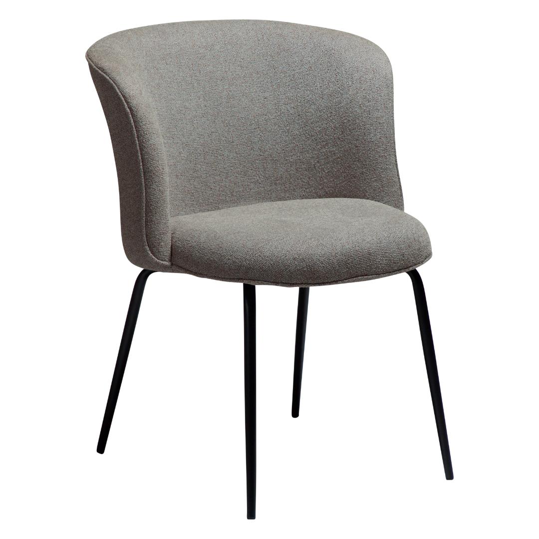 Bliss Dan-Form krzesło stołowe bouclé jasnobrązowy.