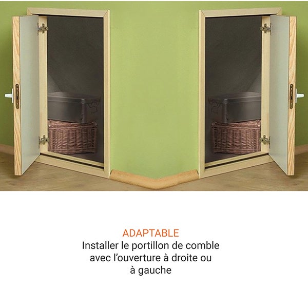 Trappe de grenier pour une ouverture de 60x80cm - DWK60X80 - 5
