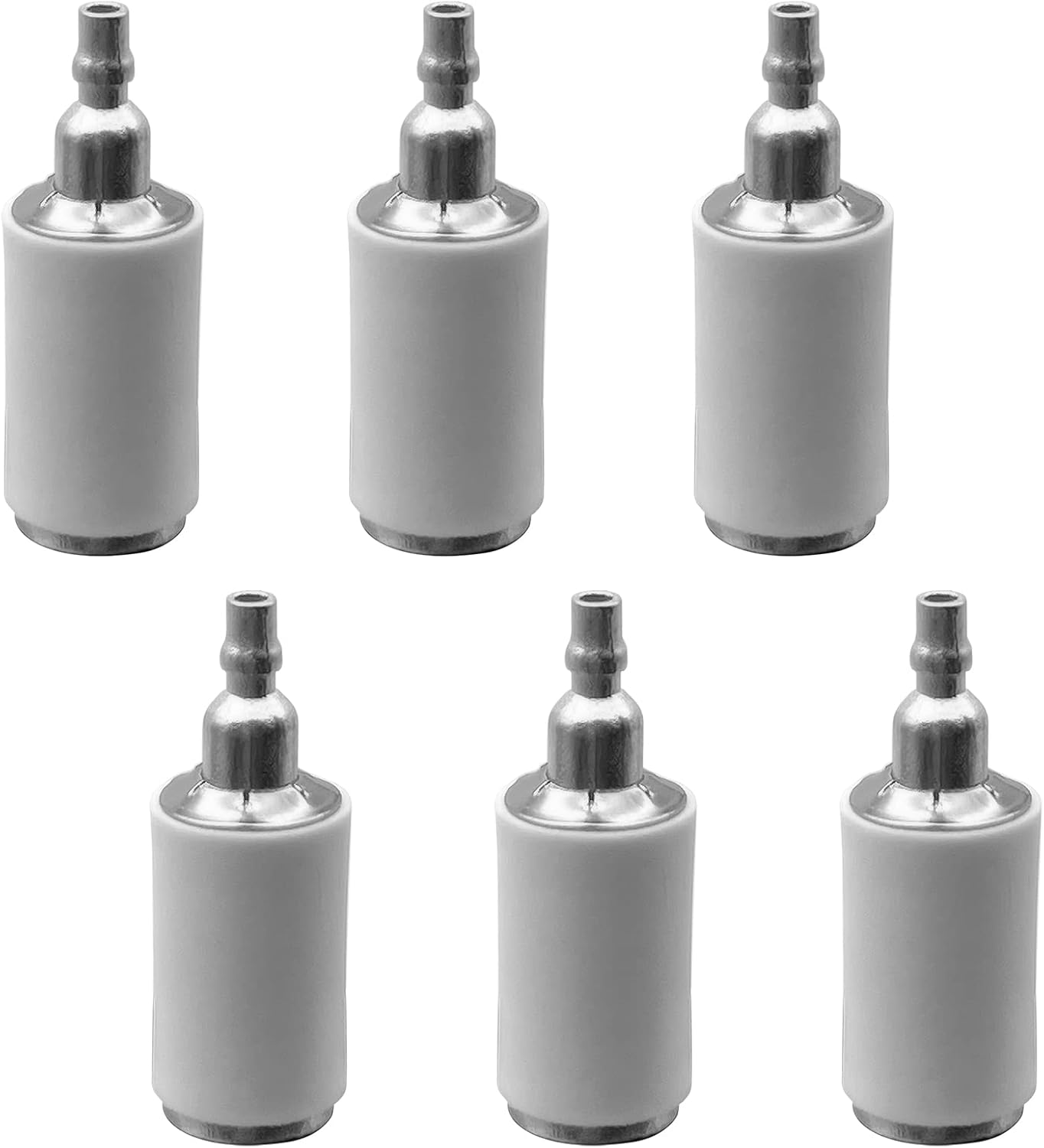 Zestaw 6 filtrów paliwa do kosiarek i pił łańcuchowych Kompatybilny z Husqvarna Zastępuje część 530095646