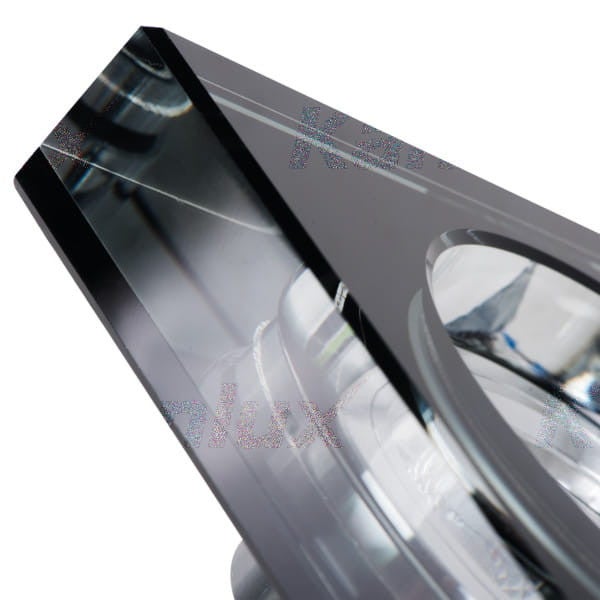 Plafonnier encastré verre noir – Accentuation – Carré 90x90mm – GX5.3 - 3