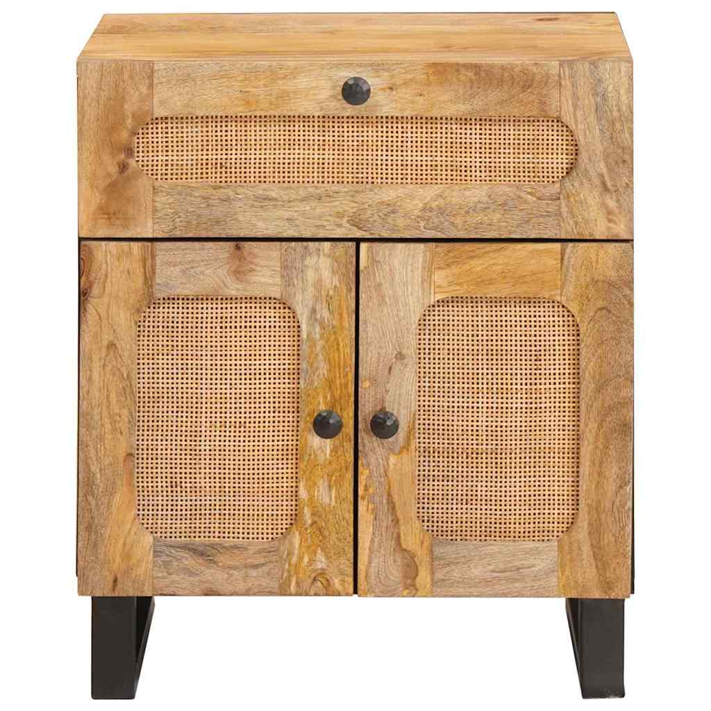 Cabinet de chevet Naturel 50 x 33 x 60 cm Bois de mangue massif vidaXL - 4
