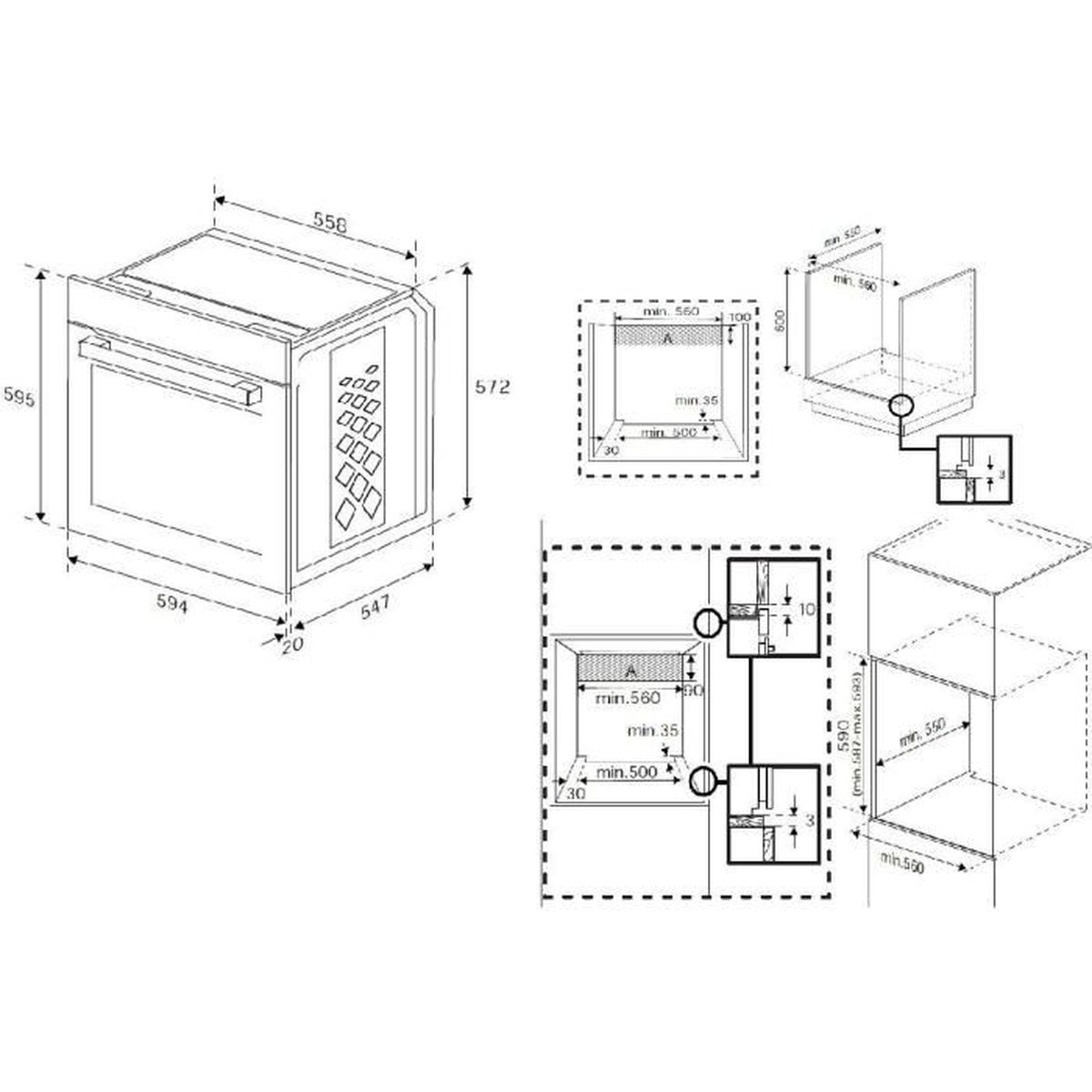 Four encastrable BEKO BBIM12300XCE 72 L AeroPerfect catalyse - 6