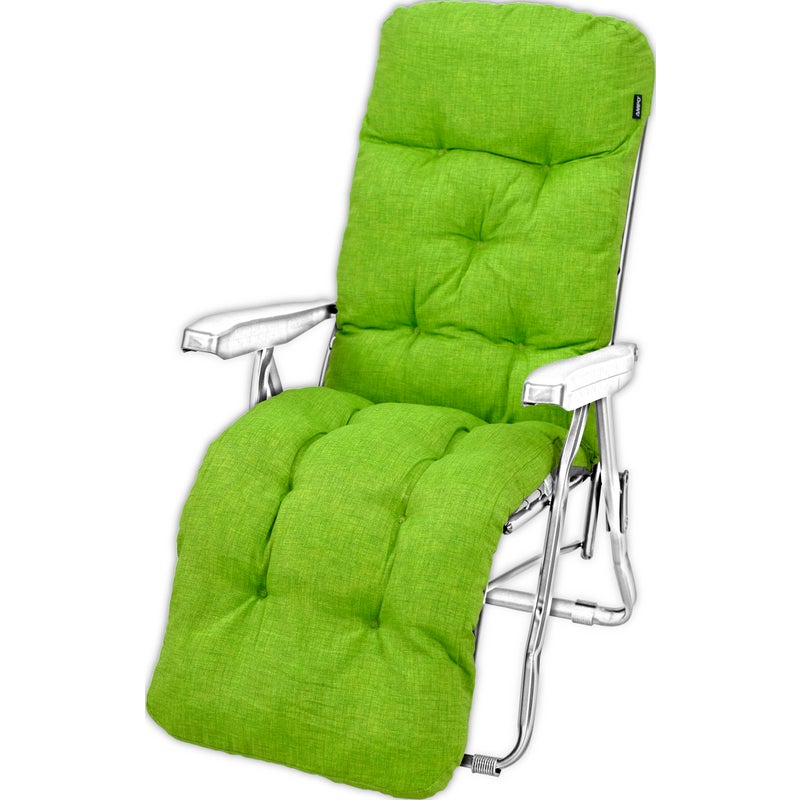 Poduszka ogrodowa na leżak z podnóżkiem AMPO jasny zielony 1 szt.