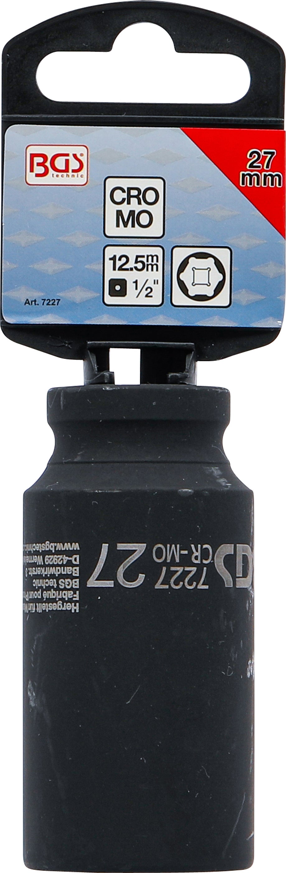 Douille à choc, six pans, longue | 12,5 mm (1/2