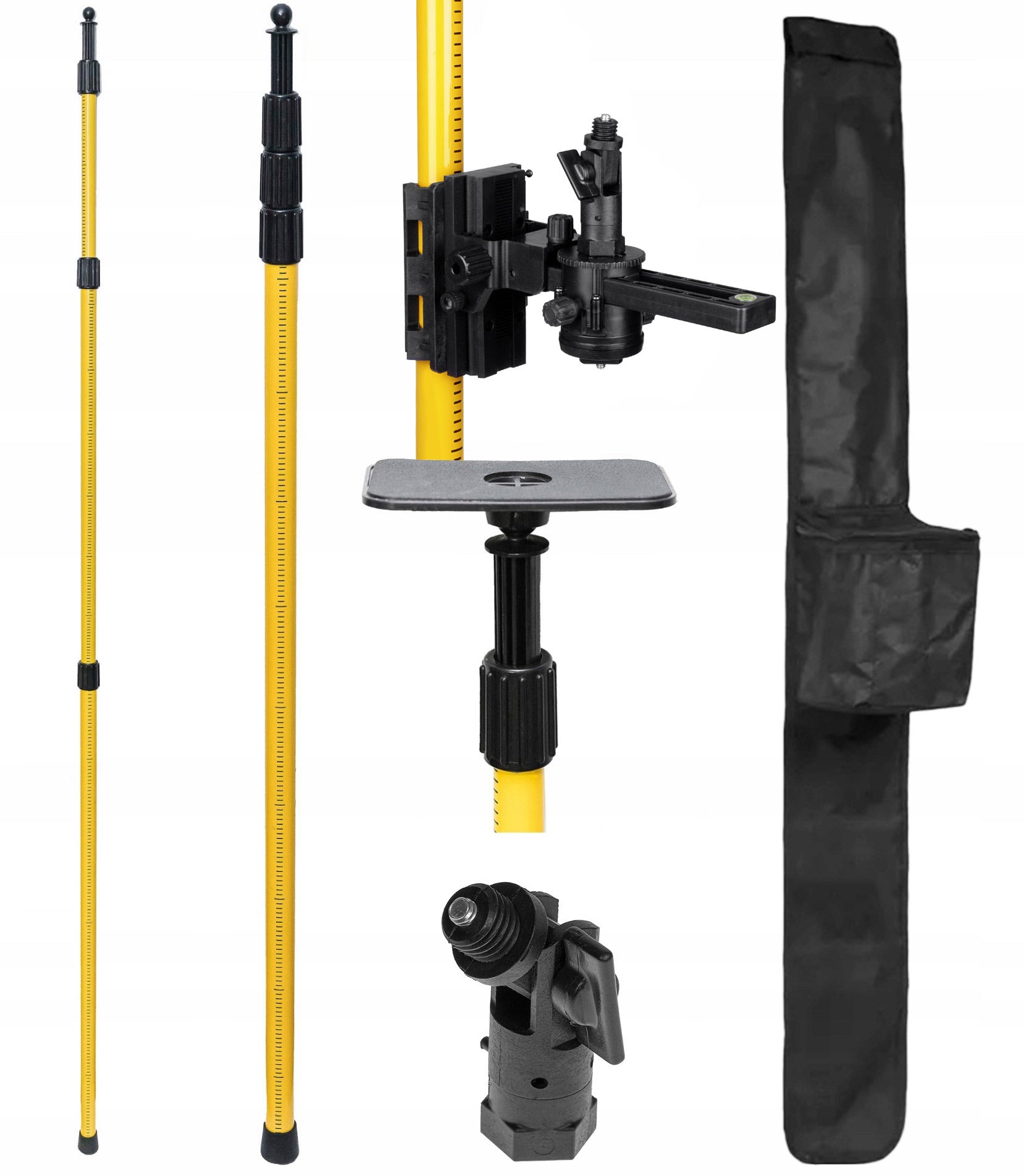 Statyw rozporowy do laserów krzyżowych DEKO DKTYC07 285 cm adapter 5/8'' / 1/4'' do skosów