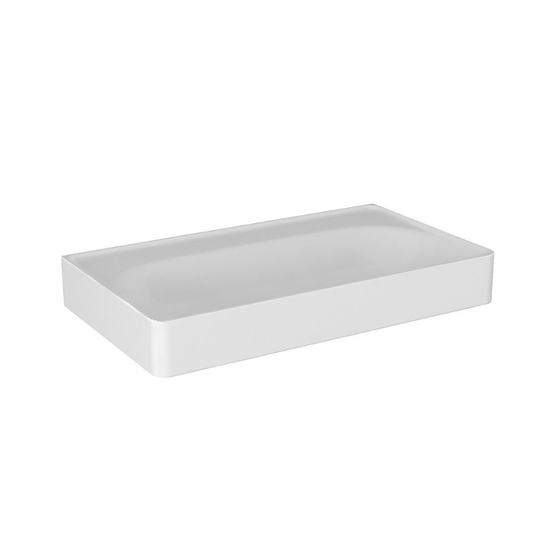 Umywalka wpuszczana MOSS Solid Surface 70 cm biały mat bez o