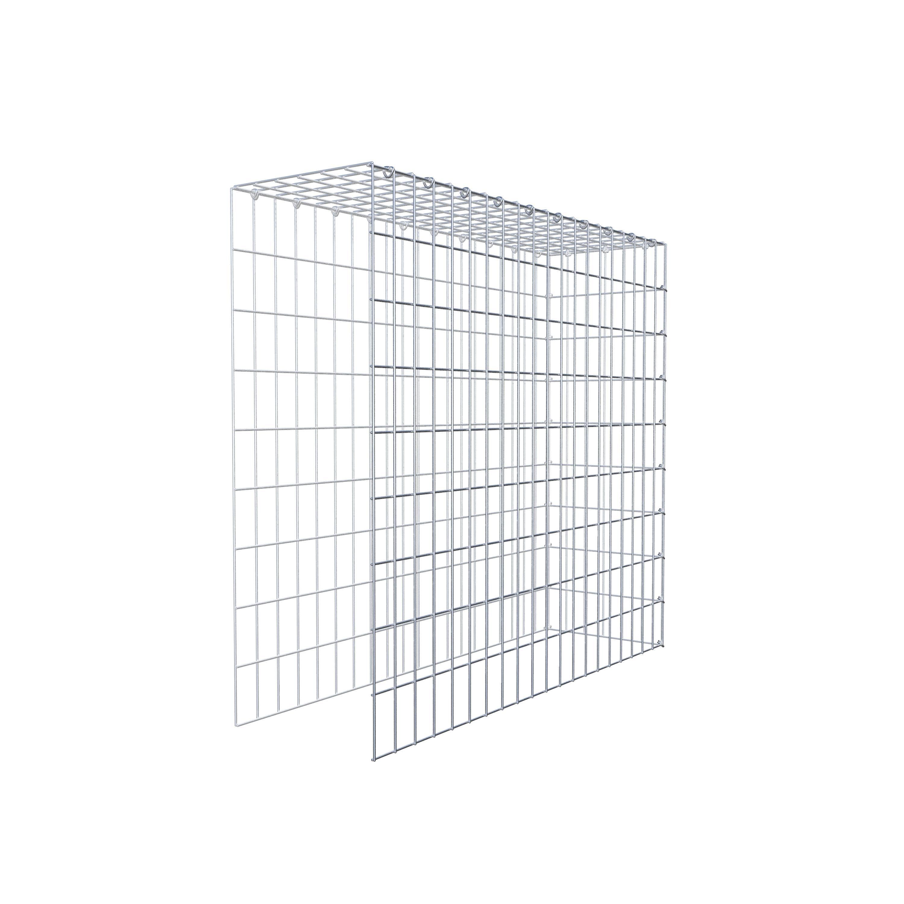 Gavión para ampliar y apilar, 100x90x30cm (LxHxP), malla 5 x 10cm, sin rejilla frontal ni inferior - 9