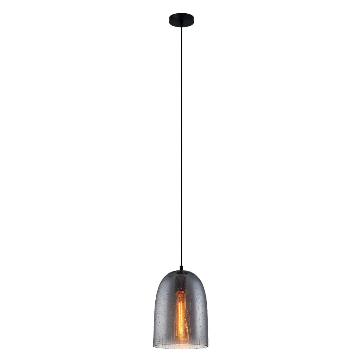 Lampa wisząca Tabby czarna 1xE27x40W szkło wym:110x17,5x17,5cm IP20 Italux