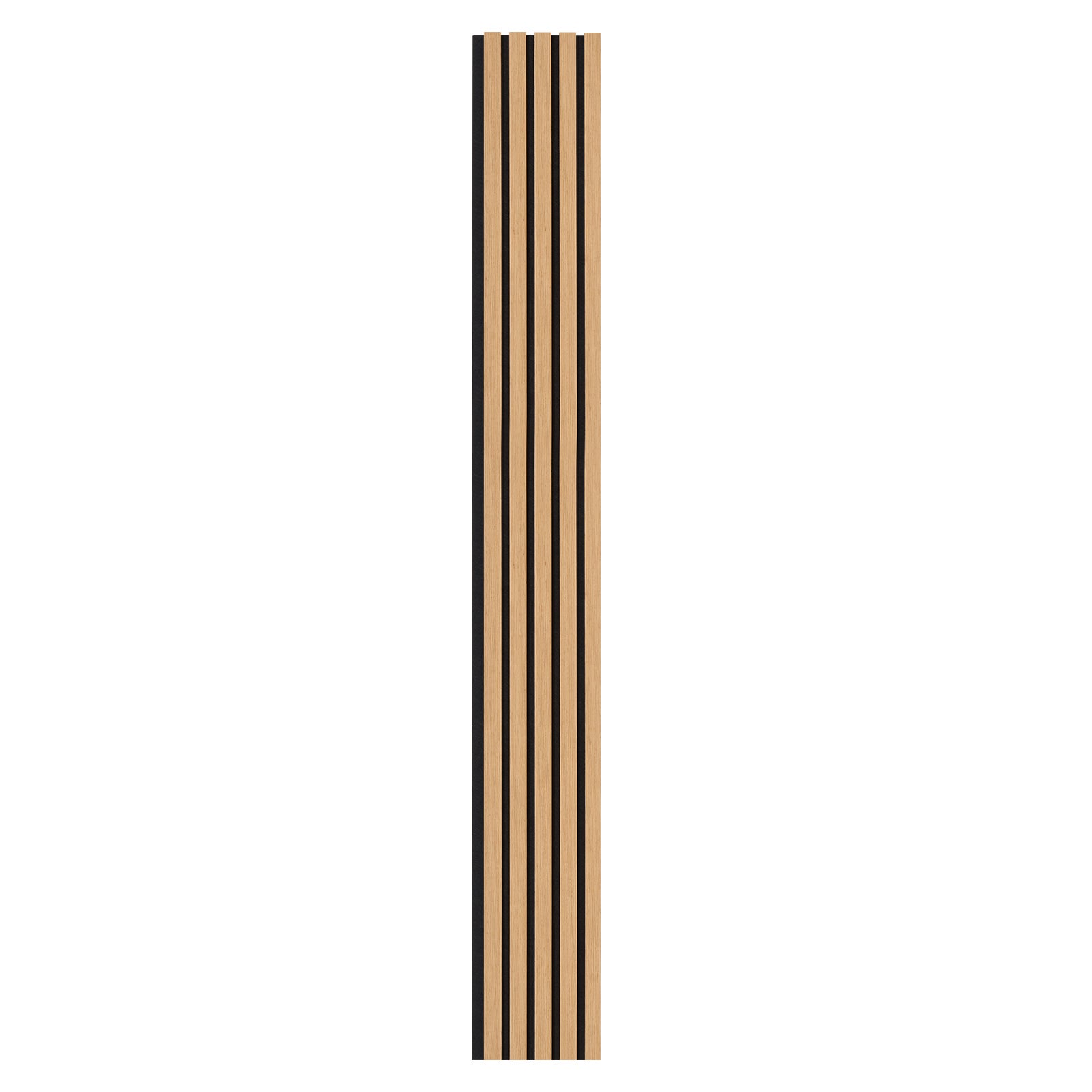 Panneaux Acoustiques VEVOR en Bois 2400 x 200 mm, Lamelles MDF, Imitation Chêne Clair pour Mur Moderne, Décoration & Réduction du Bruit - 9