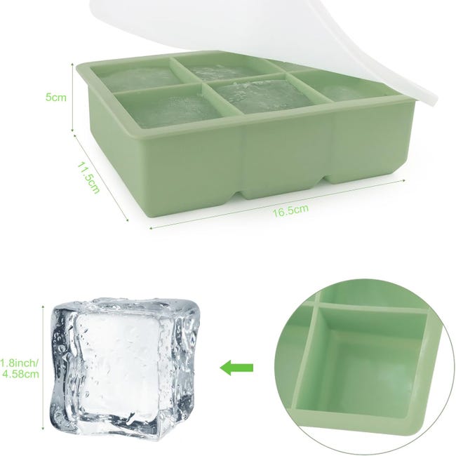 Stampo Per Cubetti Di Ghiaccio 72 Scomparti - Per Cocktail, Whisky, Frutta, Puree E Tè Freddo