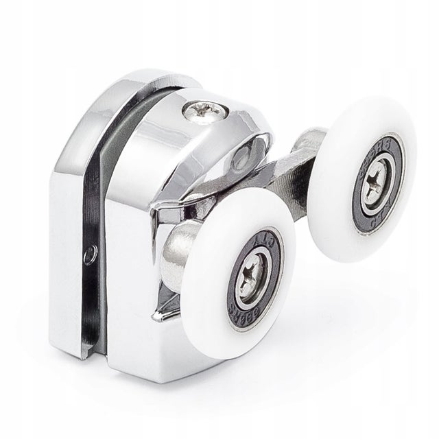 ROLKA ROLKI KÓŁKA DO KABINY PRYSZNICOWEJ CHROM PODWÓJNE ŁOŻYSKO GÓRNE 25 mm