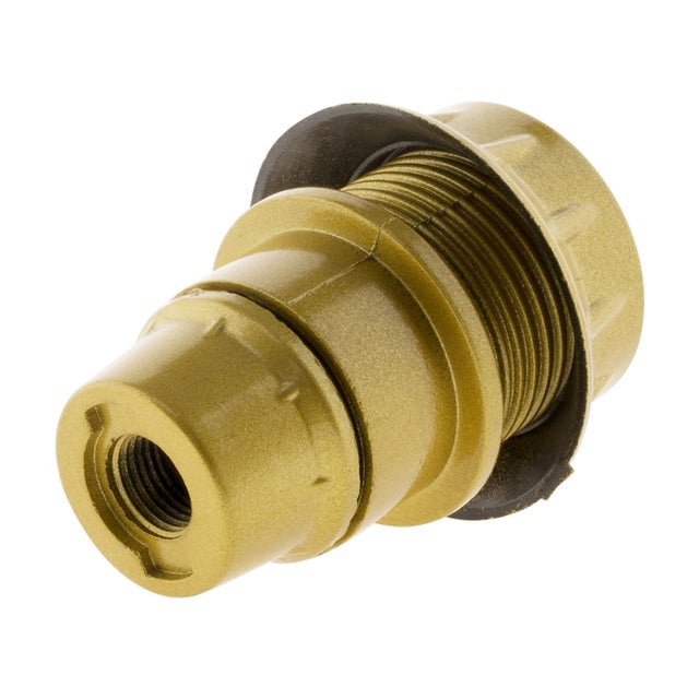 Douille E14 simple bague - Doré - Zenitech