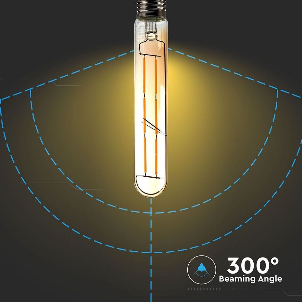 Lampadina LED T30 E27 6W Filamento Ambrato VT-1895 - 3000K - 4