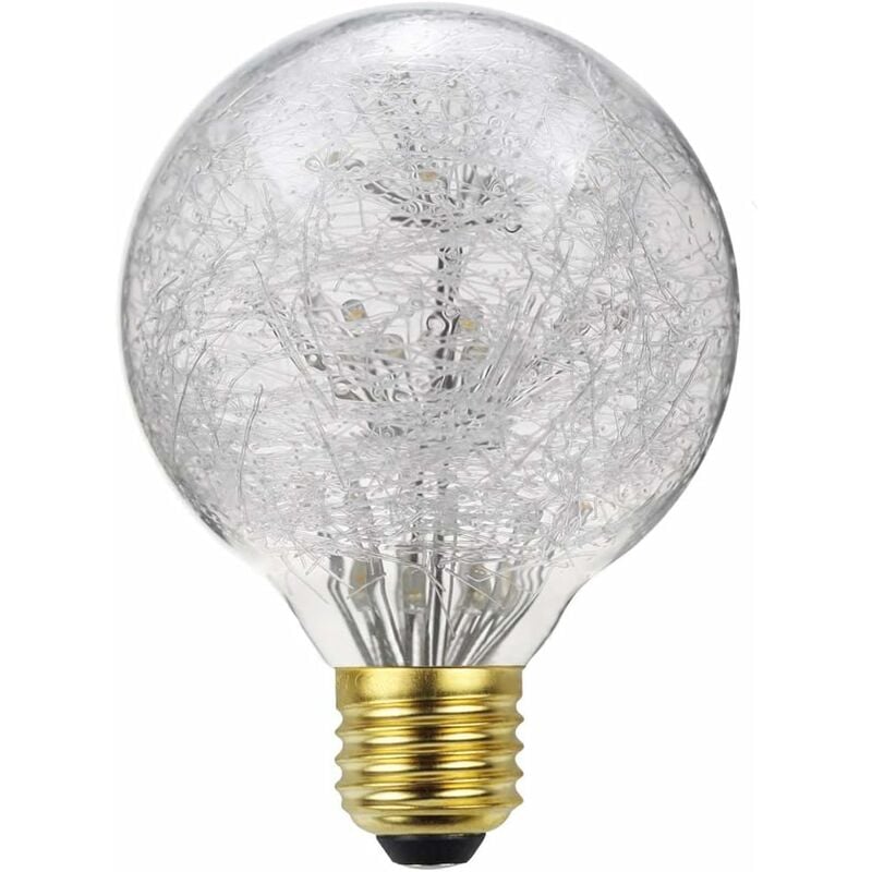 Led Ampoule Vintage Ampoule RGB Feu D'artifice Edison Ampoule 3W 220/240V E27 Ampoule Décorative (G80) [Classe énergétique G] - 3