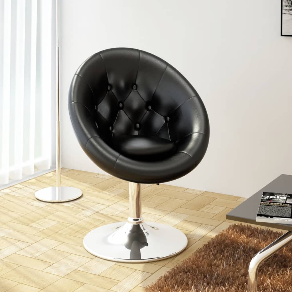 Maison exclusive - taburete de bar cuero sintético negro