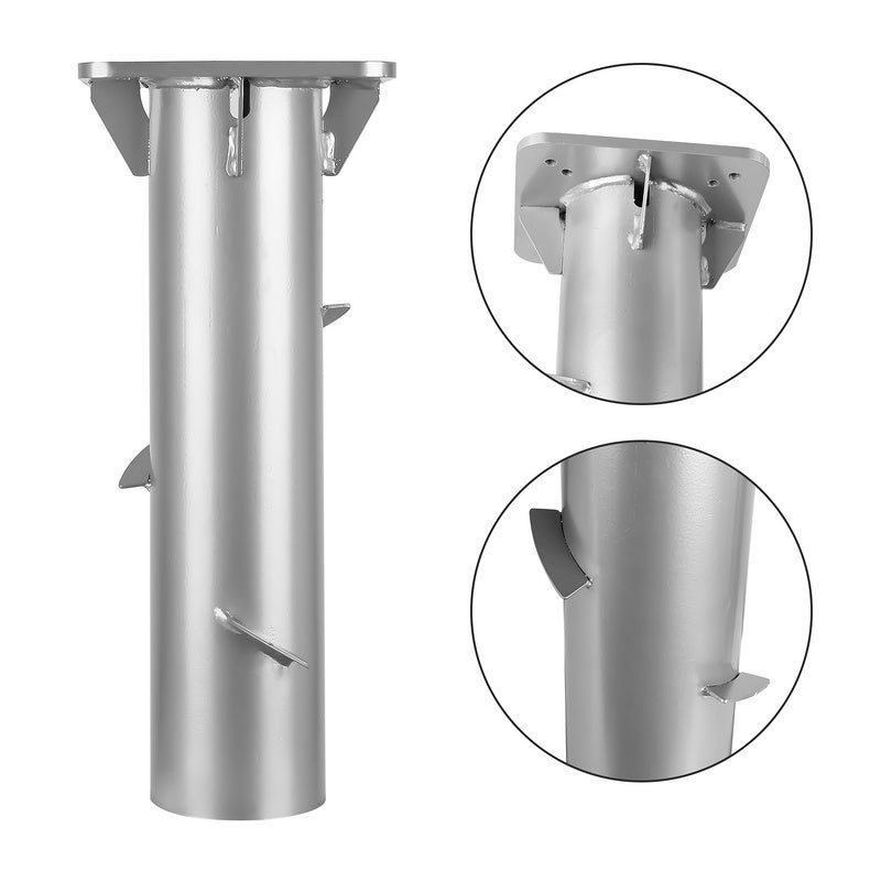 2x 16 cm Podstawa parasola Uniwersalna płyta podstawy Metalowa stabilność parasola