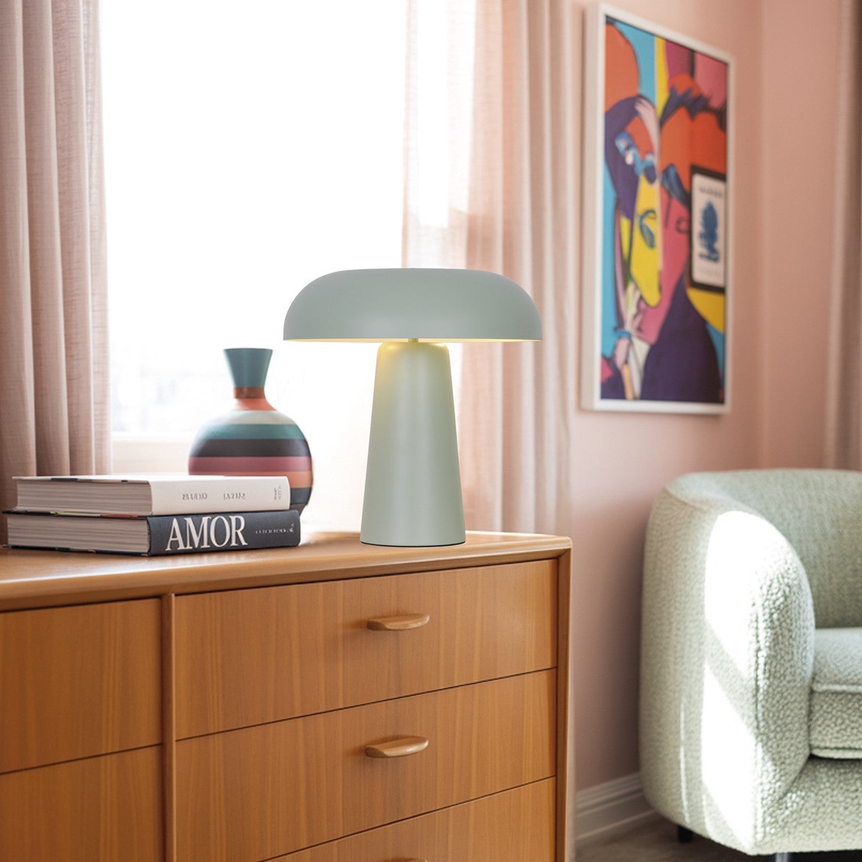 Lámpara de sobremesa idea verde