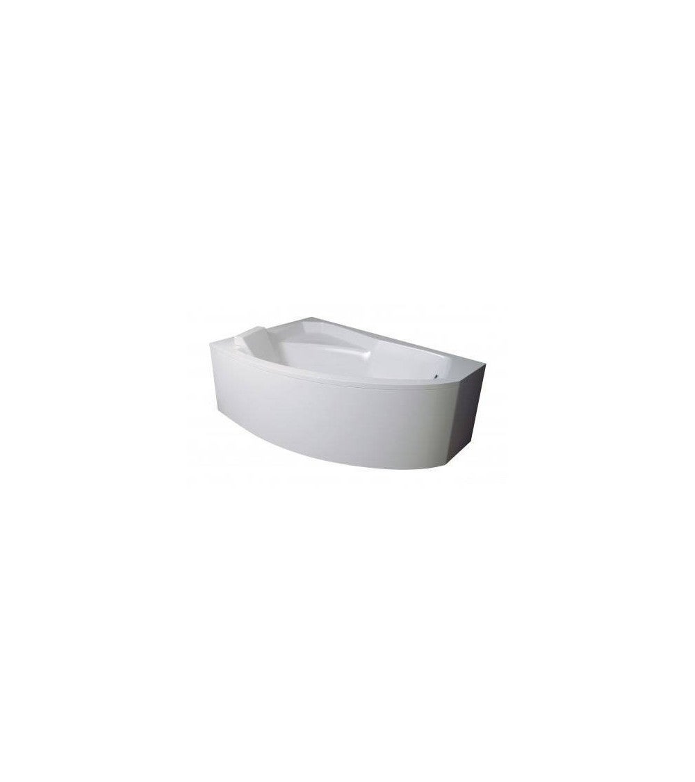 Baignoire d'angle asymétrique gauche RIMA avec tablier - Dimensions: 150cm - 3