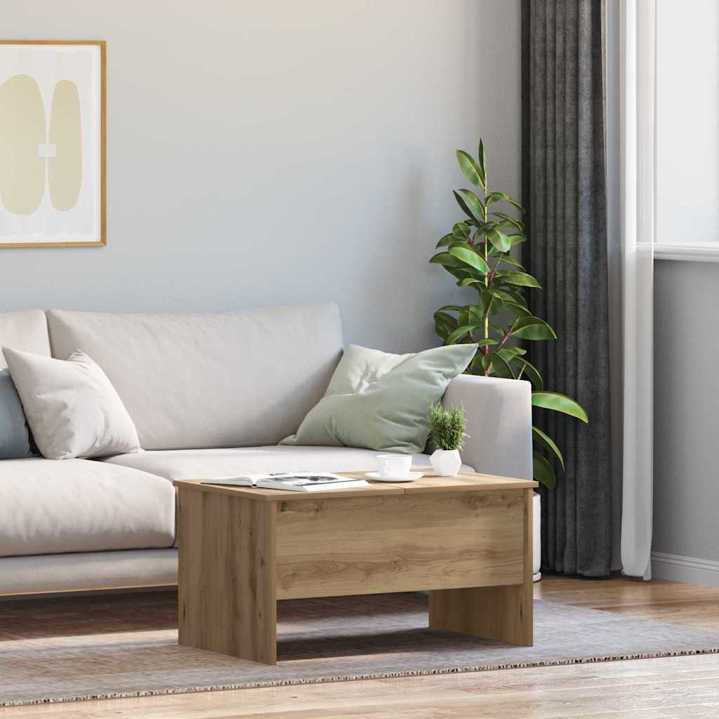 Stolik kawowy dąb artisan 80 x 50,5 x 42,5 cm