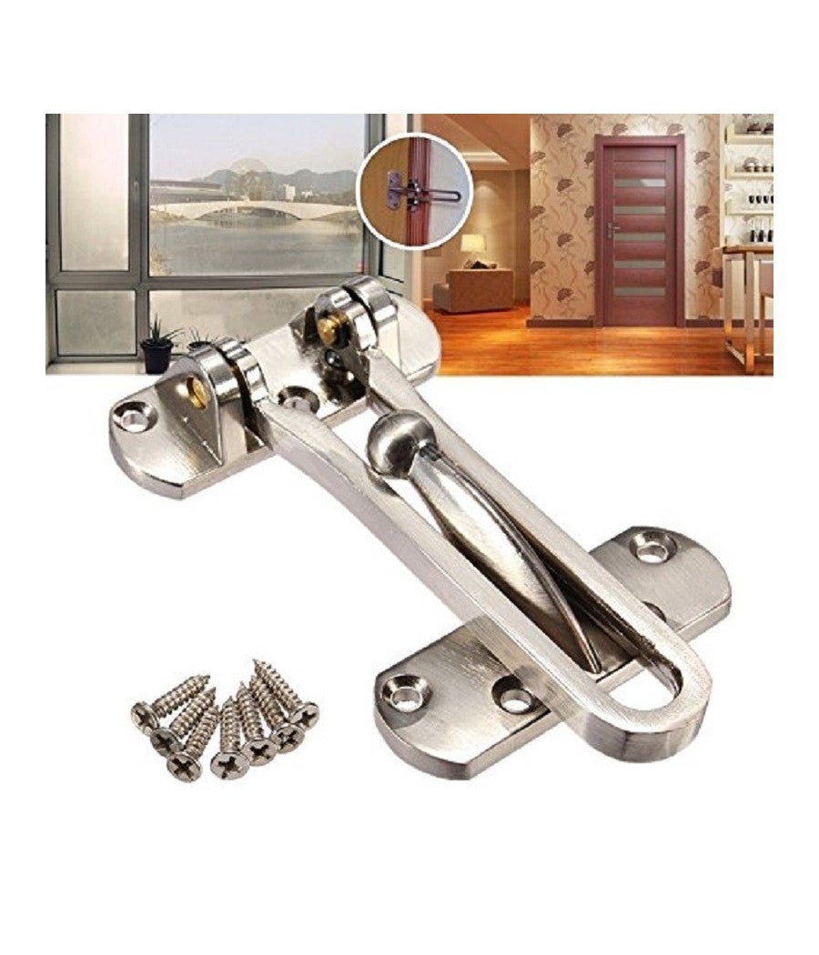 Chiusura A Chiavistello Per Porta, Ottone Cromato, 8mm, 35x30mm - Foto 13