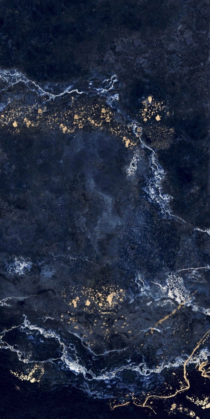 Carrelage sol / mur effet marbre bleu nuit FORTUNA l.60 x L.120 cm Brillant LIMCARO - 4