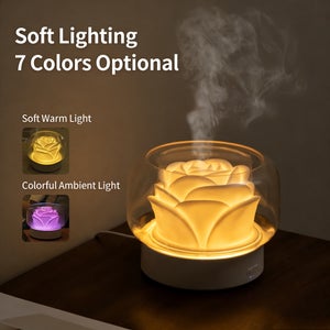 UMIDIFICATORE DIFFUSORE AROMI AROMATERAPIA LAMPADA DA TAVOLO LED - Foto 6