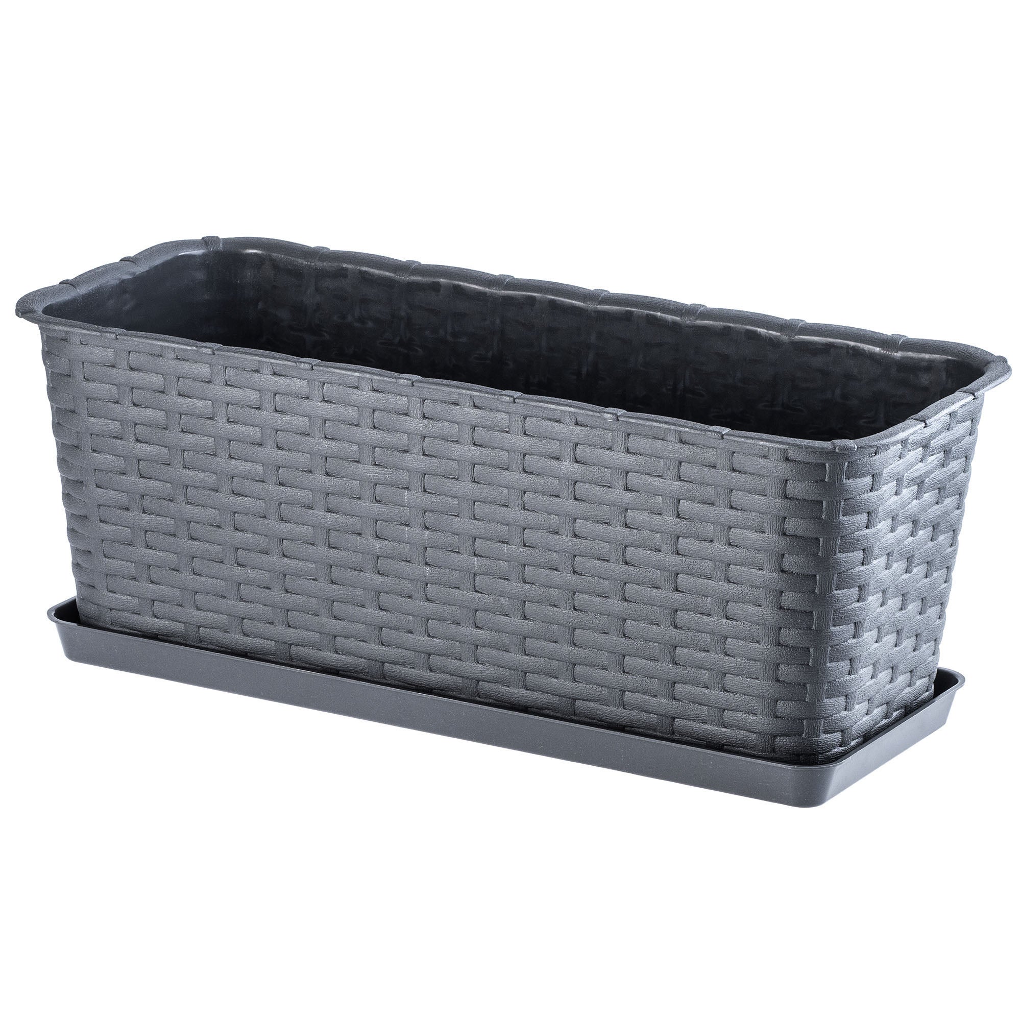SKRZYNKA BALKONOWA 40cm DONICZKA DONICA NA KWIATY PODSTAWKA BALKON KWIETNIK
