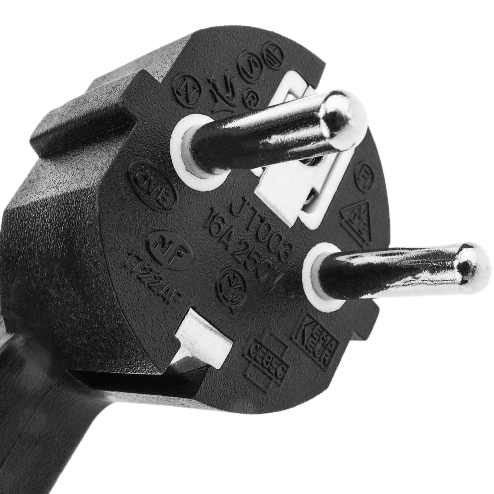 Cordon d'alimentation RS PRO, 3 m, Noir, Connecteur CEI C13 vers CEE 7/7 Chlorure de polyvinyle / 250 V | RS