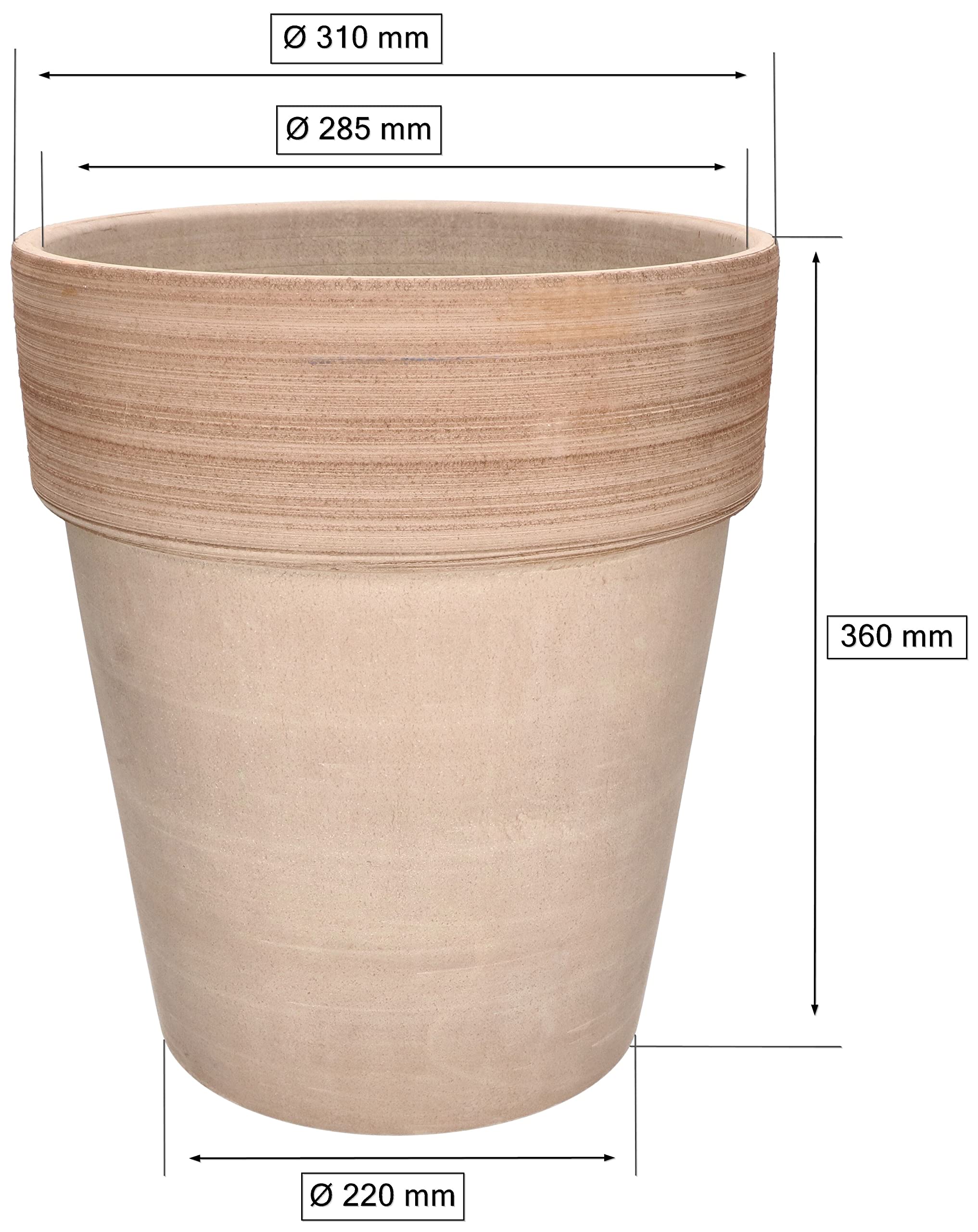 Doniczka gliniana fi 31 donica ceramiczna terakota - KOTARBAU - 2