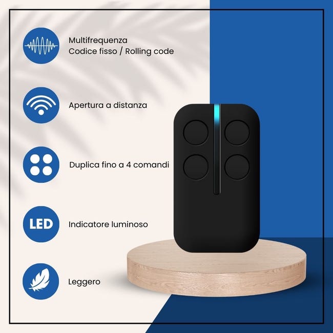 Telecomando Autoscan Multifrequenza 2 Telecomandi Universali Per Cancello Rolling Code E Fisso - Multifrequenza, Autoscan, Compatibili Con Molti Sistemi. Telecomandi Cancello Universali - Foto 5