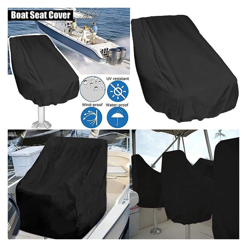 Coprisedili Per Barca Impermeabili - 2 Pezzi, Taffetà Poliestere, Grigio, Per Esterni - Foto 4