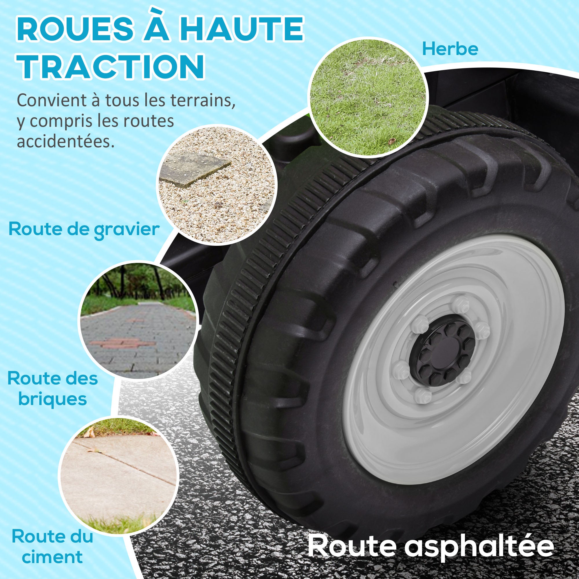 Tracteur électrique enfant PP HOMCOM - 7