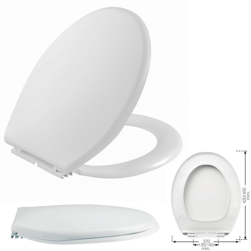 Schläfer 690017 Stop Abattant WC 6 Mm - Inserts De Fixation Pour Siège De Toilette Stable