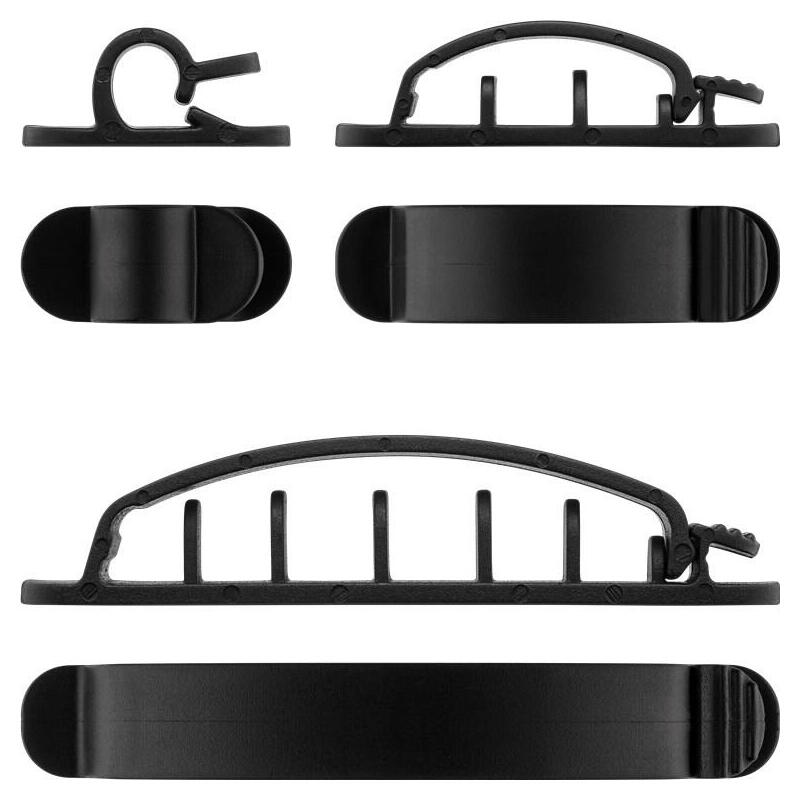 Portacables Escritorio Cocina Organizador De Cables De Escritorio 40x Soporte Autoadhesivo Tie Clips De Sujeción De Cables Para Tablero Adhesivos Para Cables Fuertes Ordenar Cables Mesa