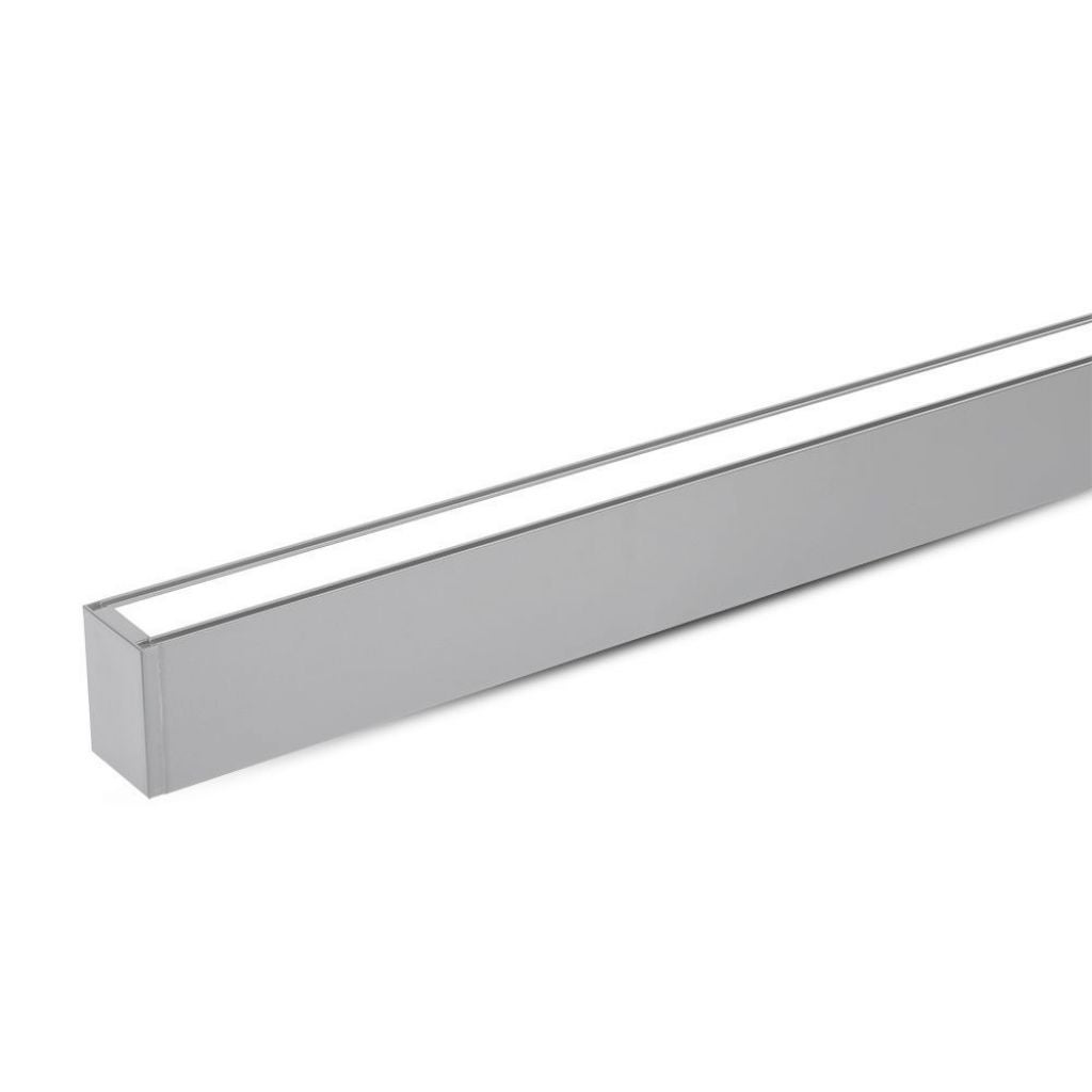 40W UGR&amp;lt;19 Liniowa lampa wisząca LED Samsung Chip, sufitowa, kolor srebrny, 4000K