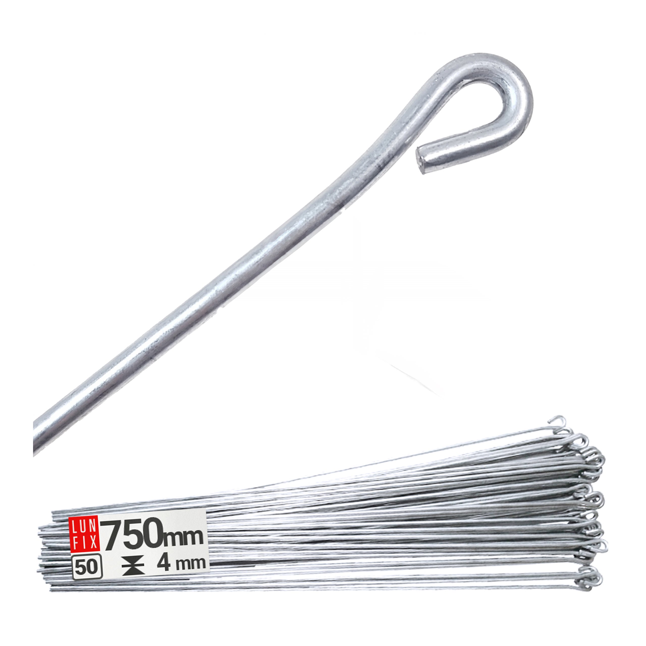 Pręt z oczkiem do sufitów podwieszanych 750 mm 50szt