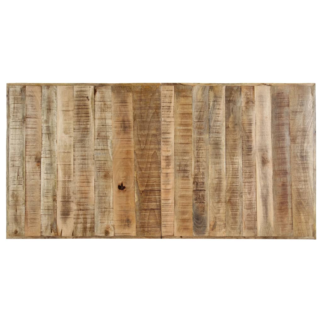 Table de salle à manger | Table à manger 140x70x75 cm Bois de manguier massif brut CFW85159 - 5